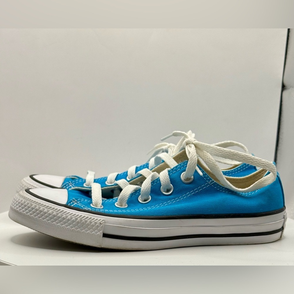 Converse Chuck Taylor All Star Low Top Sneakers Blue Size 5.5 Women 3.5 Men - Picture 6 of 11